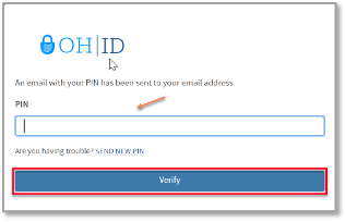 Example of Pop-Up to Verify your Identity