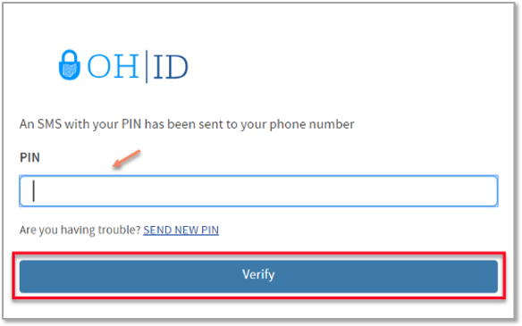 A screenshot of the pop-up to verify your mobile number